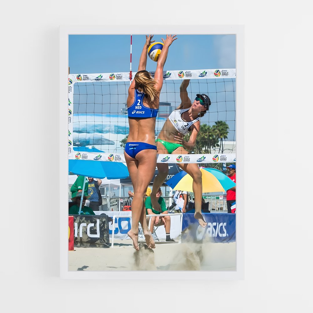 Poster Beach Volley: Énergie et Passion – affiche Beach-volley (vue 3)